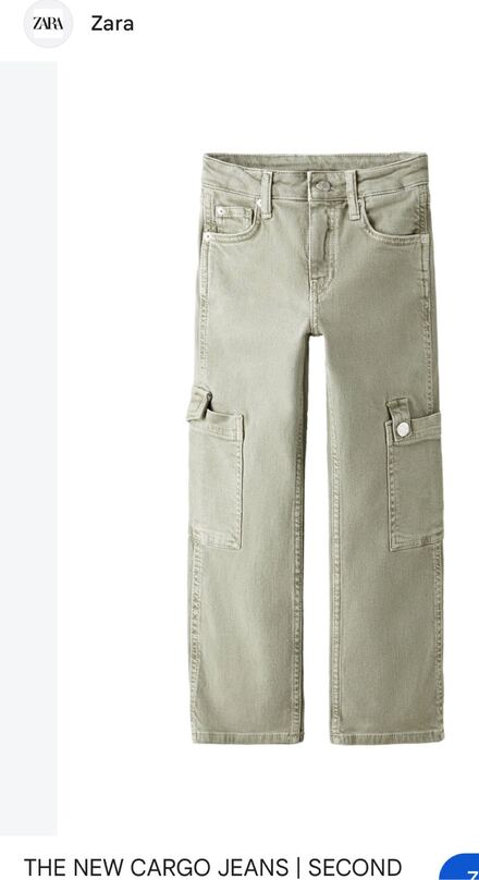 Zara Kargo Cep Detaylı Pantolon