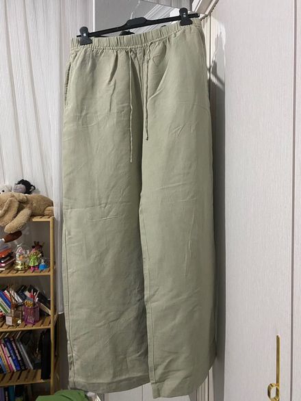 Haki keten Pantolon