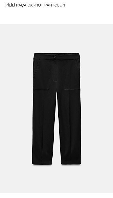 Zara Siyah havuç Pantolon