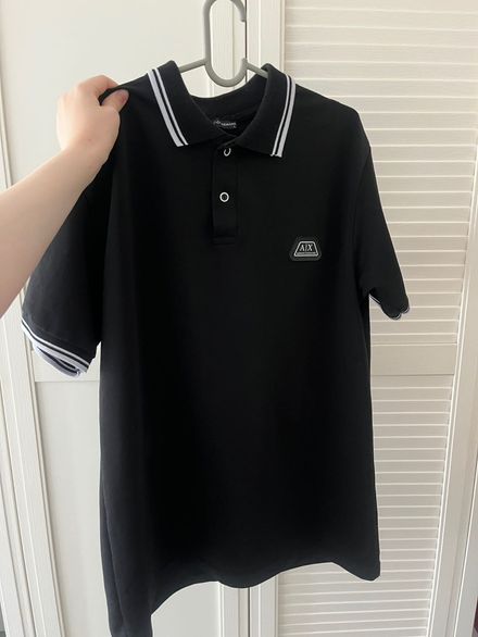 Armani Exchange Siyah Polo Yaka T-Shirt