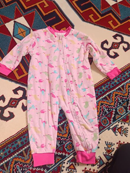 Çok Renkli Astronot Bebek Tulumu