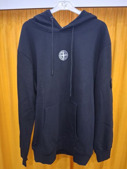 Siyah Kapüşonlu Sweatshirt