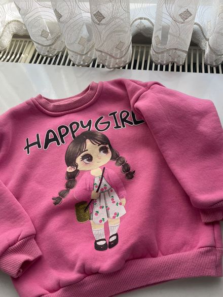 Kız Çocuk Pembe Sweatshirt