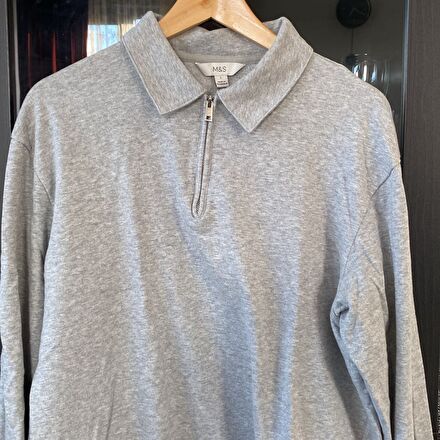Marks and Spencer Gri Erkek Sweatshirt