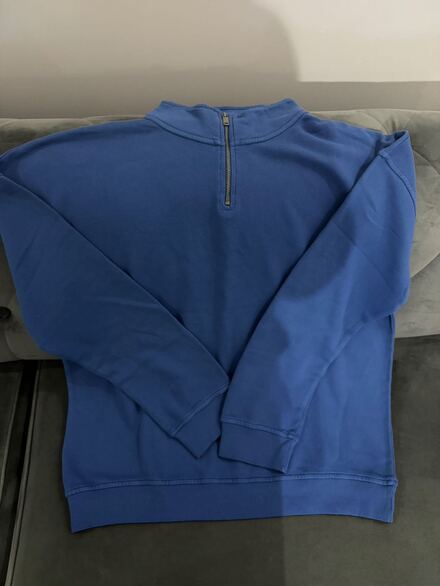 Mudonun Mavi Fermuarlı Sweatshirt