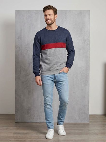 Üç Renkli Sweatshirt