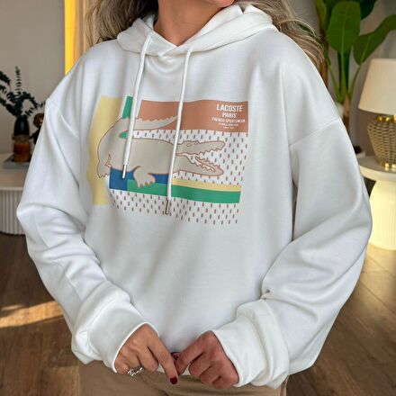 Lacoste Modal Kumaş Kapüşonlu Sweatshirt