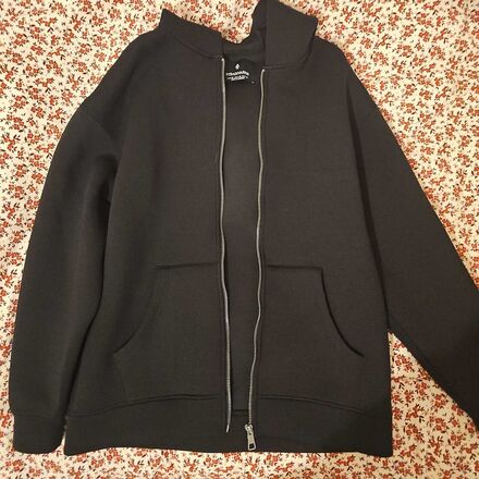 Stradivarius Siyah Fermuarlı Sweatshirt