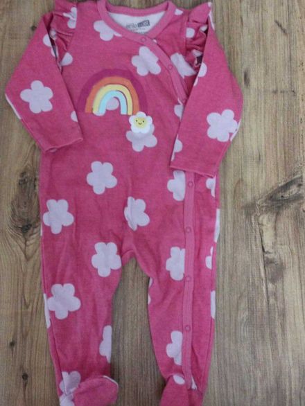 HelloBaby Pembe Gökkuşağı Desenli Tulum