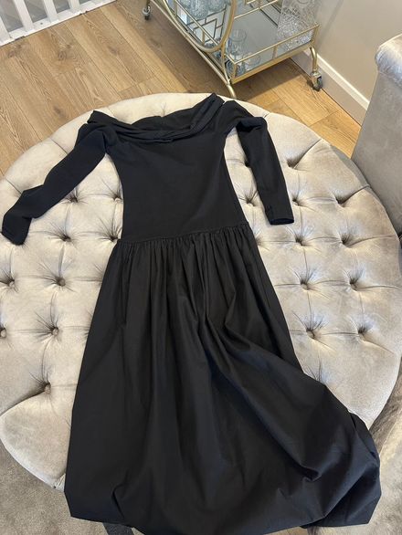 Zara Siyah Uzun Elbise
