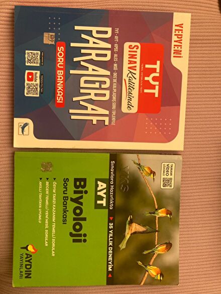 Paragraf ve ayt biyoloji soru bankaları