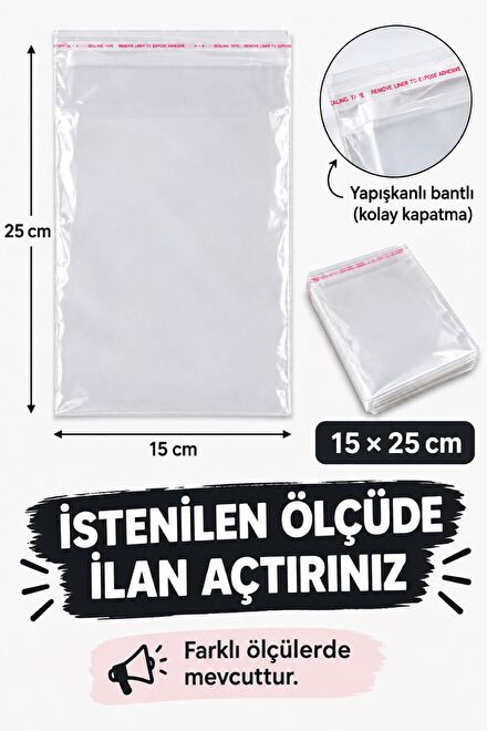 Şefaf Bantlı Poşet