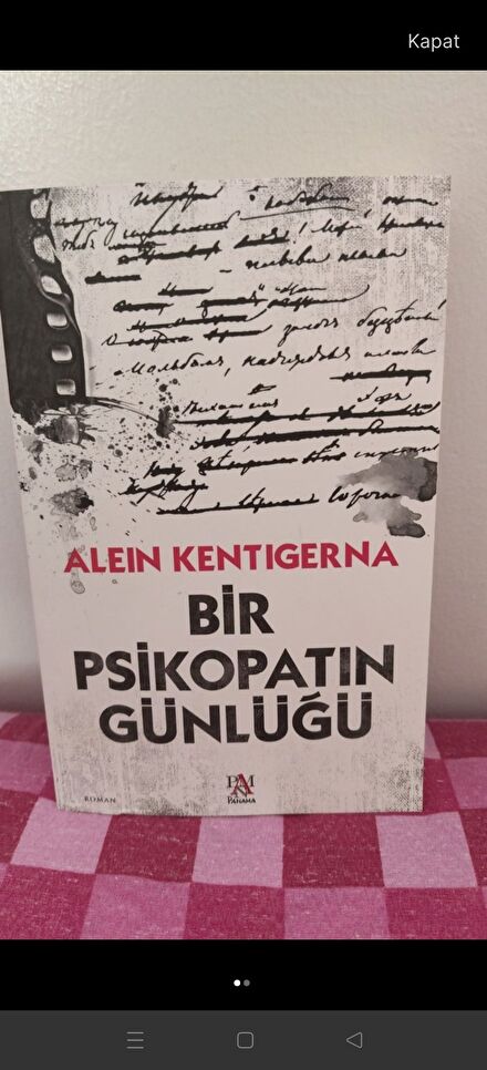 Bir Psikopatın Günlüğü Romanı
