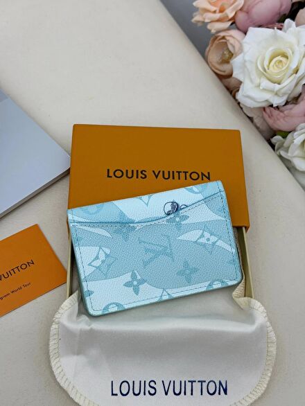 Louis Vuitton Kadın Erkek Cüzdan Deri