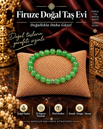 Aventurin Doğal Taş Bileklik (8mm)
