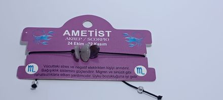 Ametist Akrep Burcu Bileklik