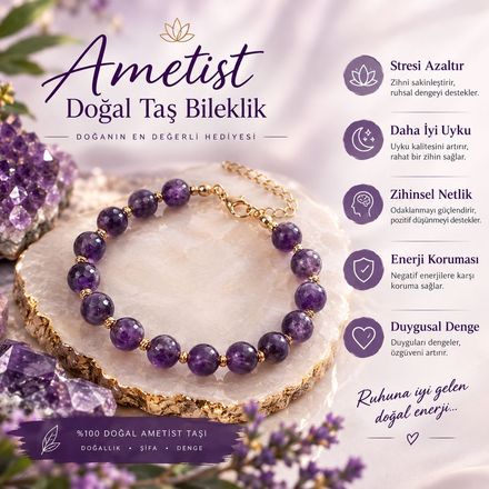 Ametist bileklik