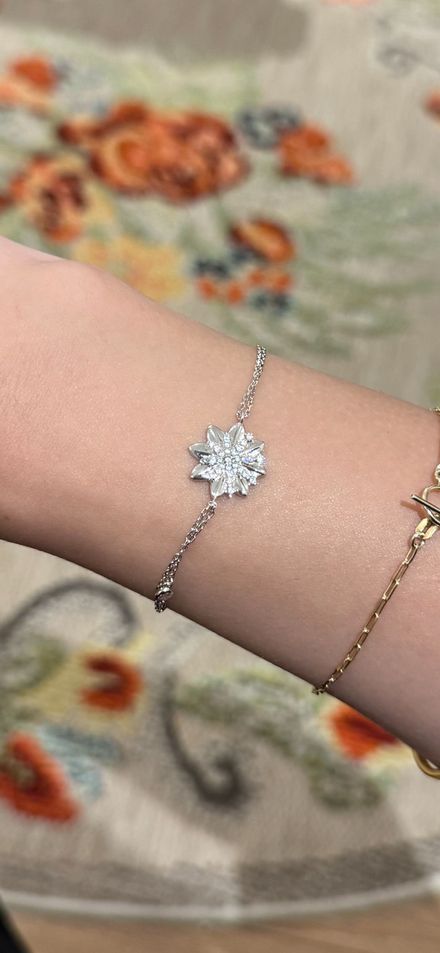 So CHIC kardelen çiçek Gümüş Bileklik
