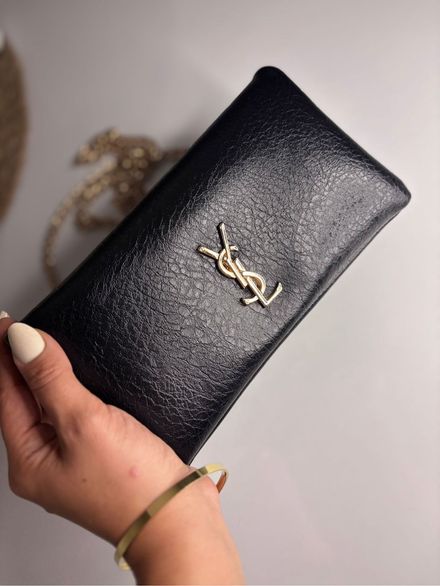 YSL Siyah el ve omuz çantası