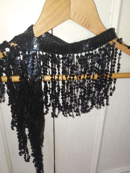Pull & Bear Siyah Pullu Fular