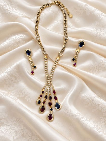 Accessorize Taşlı Kolye ve Küpe Seti