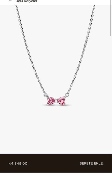 Pandora Kurdele Coquette Kolye