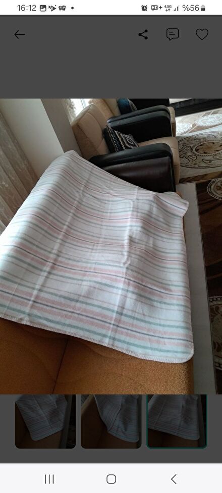 Çizgili Bebek Battaniyesi