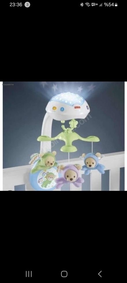 Fisher Price Ayıcık Projektörlü Mobil