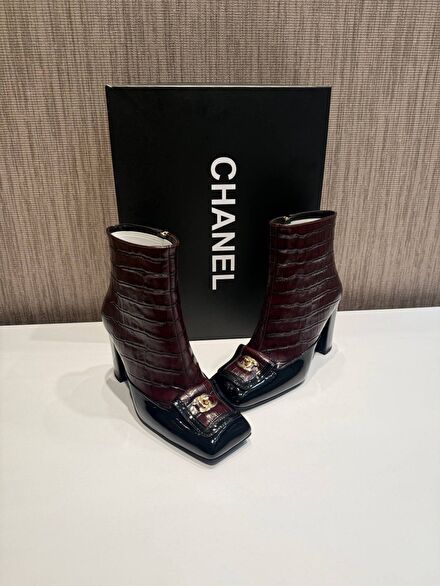 Chanel Bordo Siyah Bot