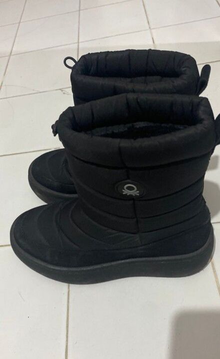 Siyah Kadın Konforlu DolguTopuk kar botu