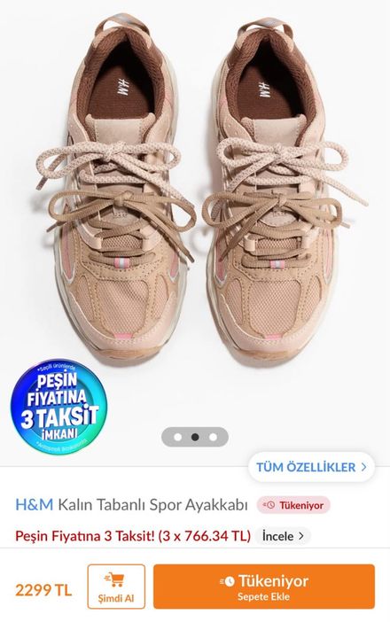 H&M ayakkabı