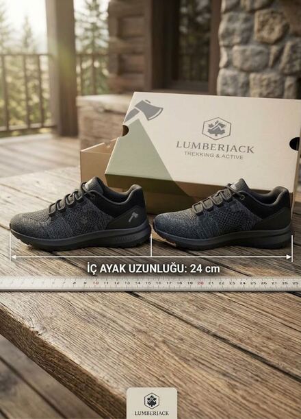 Siyah Spor Ayakkabı Lumberjack 36