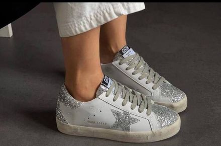 Golden Goose Gümüş Spor Ayakkabı