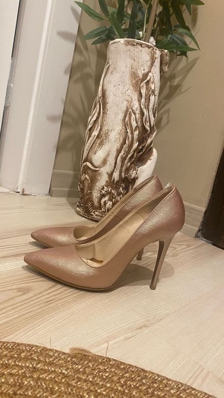 Pudra Sivri Burun Stiletto Ayakkabı