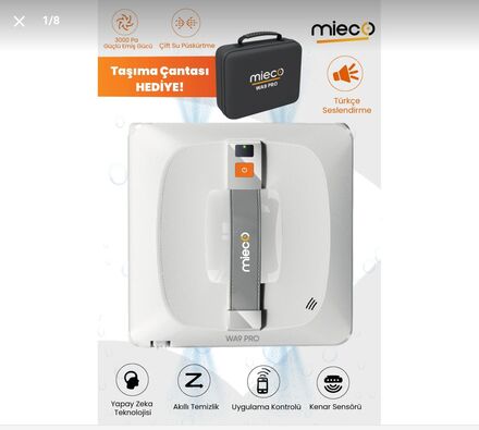 Mieco WA9 PRO Cam Silme Makinesi