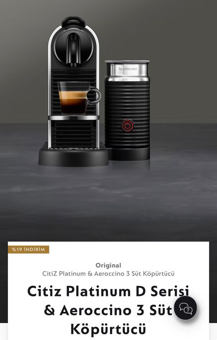 Nespresso CitiZ ve Aeroccino Seti