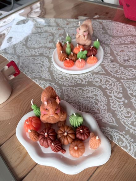 Sonbahar Temalı Mum Seti