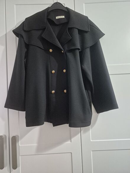 Siyah Blazer Ceket Geniş kalıp