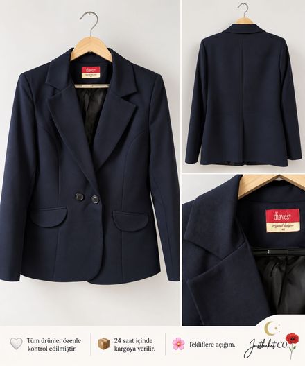 Lacivert Blazer Ceket