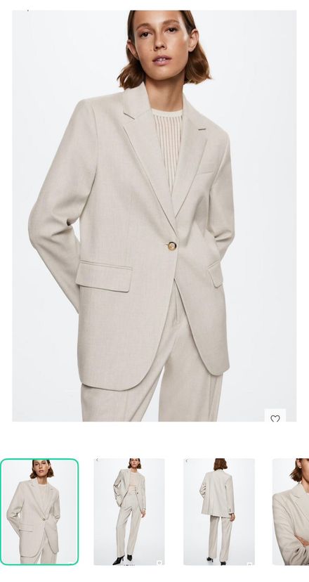 Mango Bej Blazer Ceket