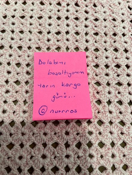 Yarın kargo günü 🌸