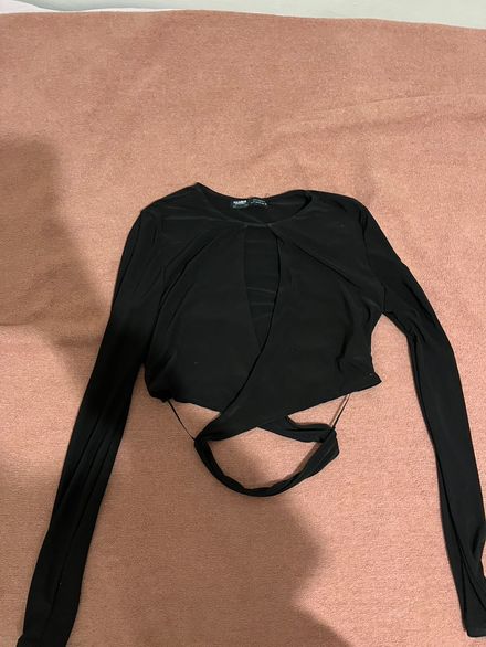 Pull&bear Siyah Crop Bluz