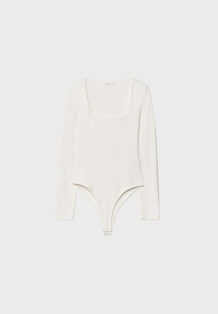 Zara Kare Yaka Uzun Kollu Bodysuit 🤍