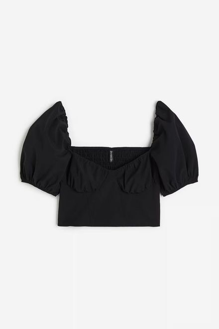 H&M Siyah Büstiyer Bluz