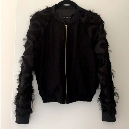 Zara Siyah Bomber Ceket