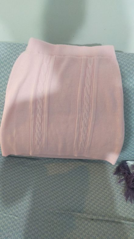 Pembe Örgü Etek