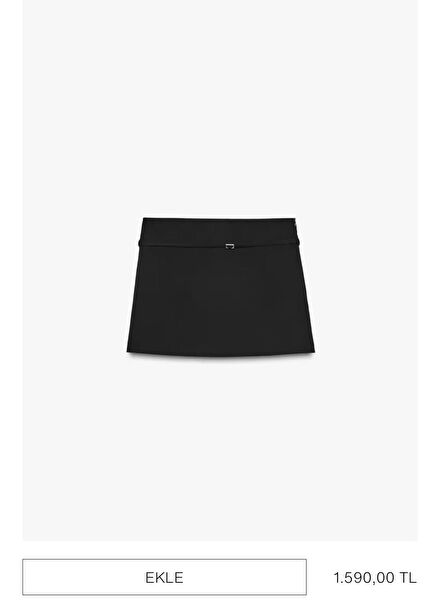 Zara Siyah Etek