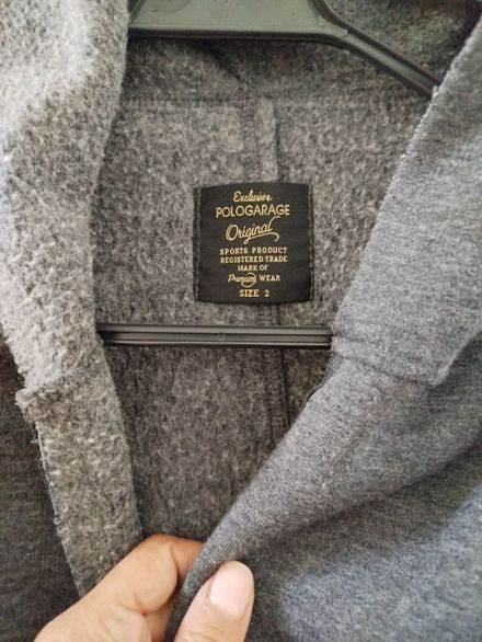 Pologarage Gri Kapüşonlu Sweatshirt