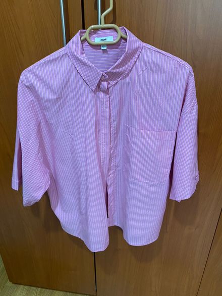 Çizgili Pink Gömlek Mavi marka