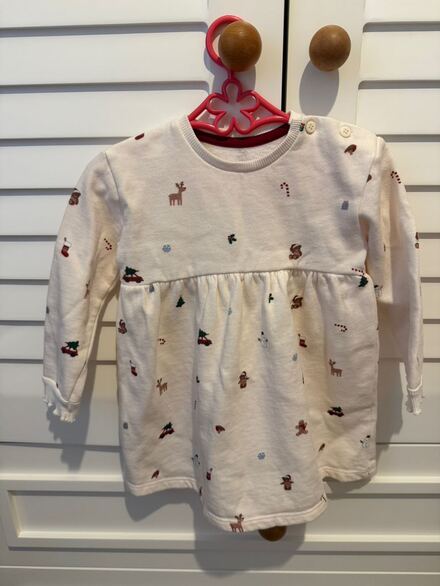 Bebek Desenli Sweatshirt Elbise